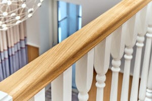 wooden handrails