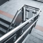 stainless,steel,railing,at,station.,fall,protection.