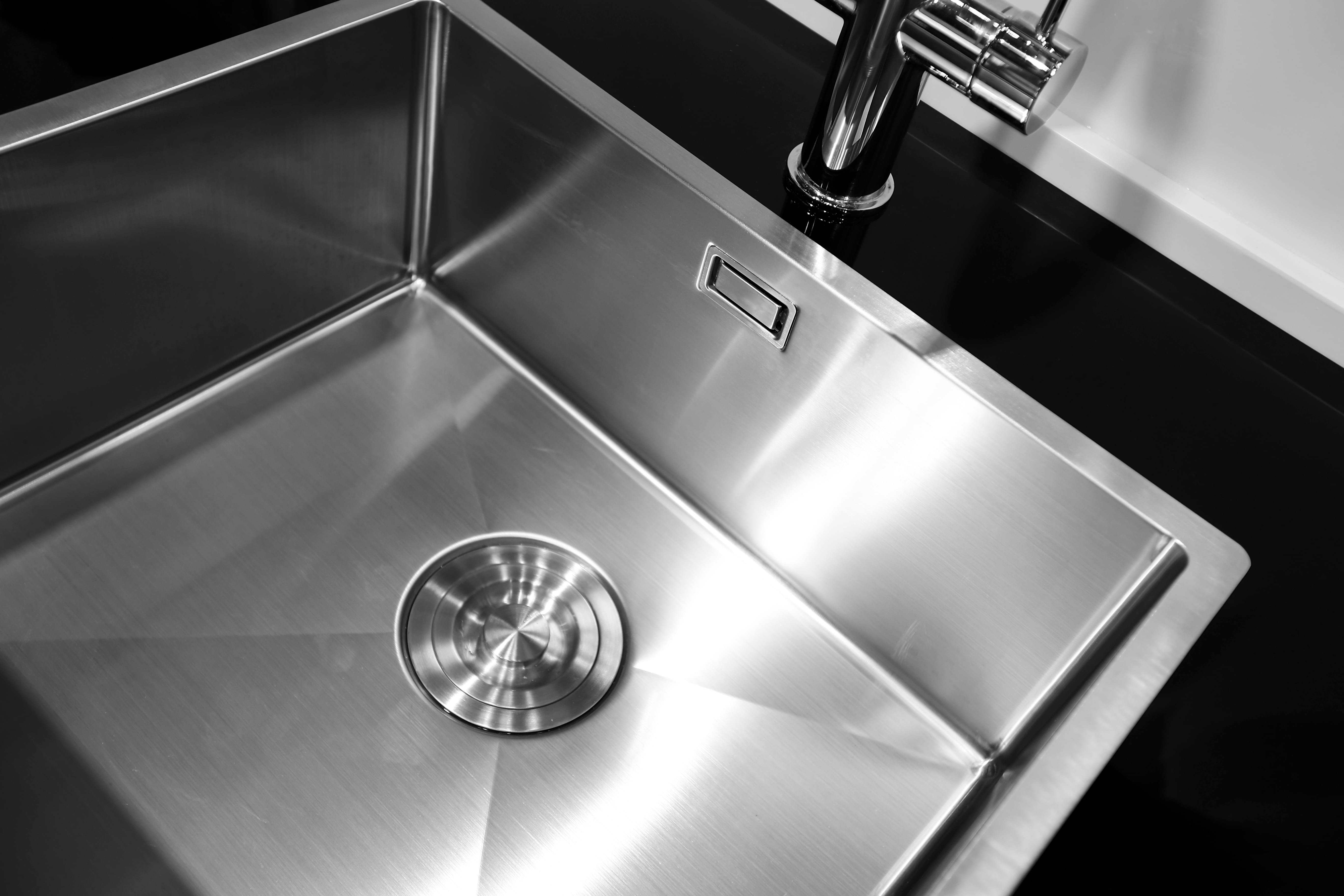 stainless,steel,sink,bottom,drain